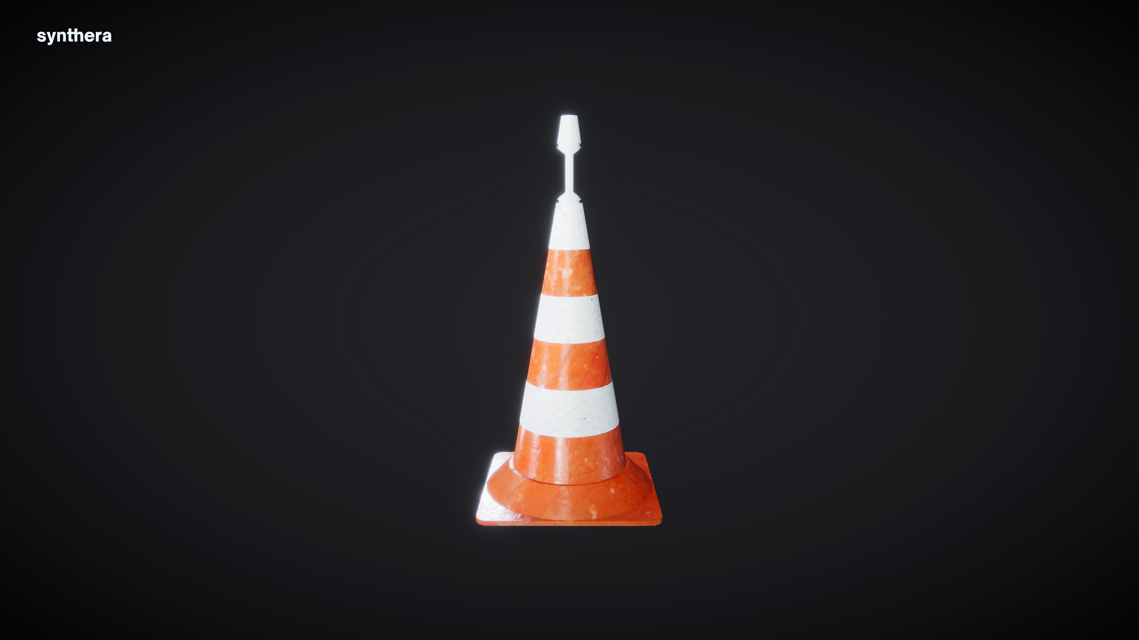 Road Cone 03 3D model_4