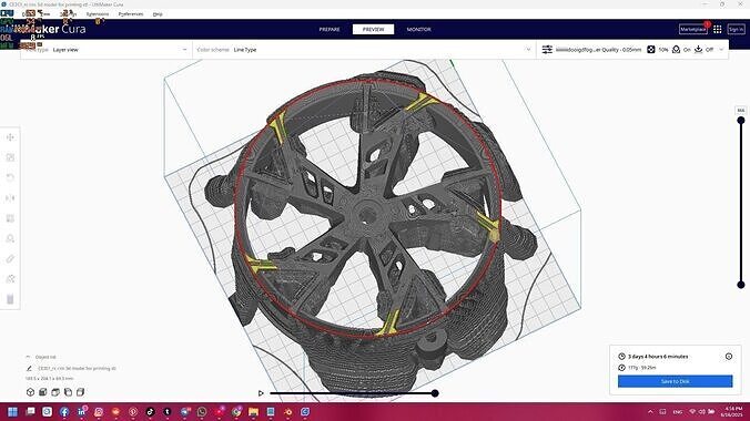 rc car rim keychain 3d print 3D print model