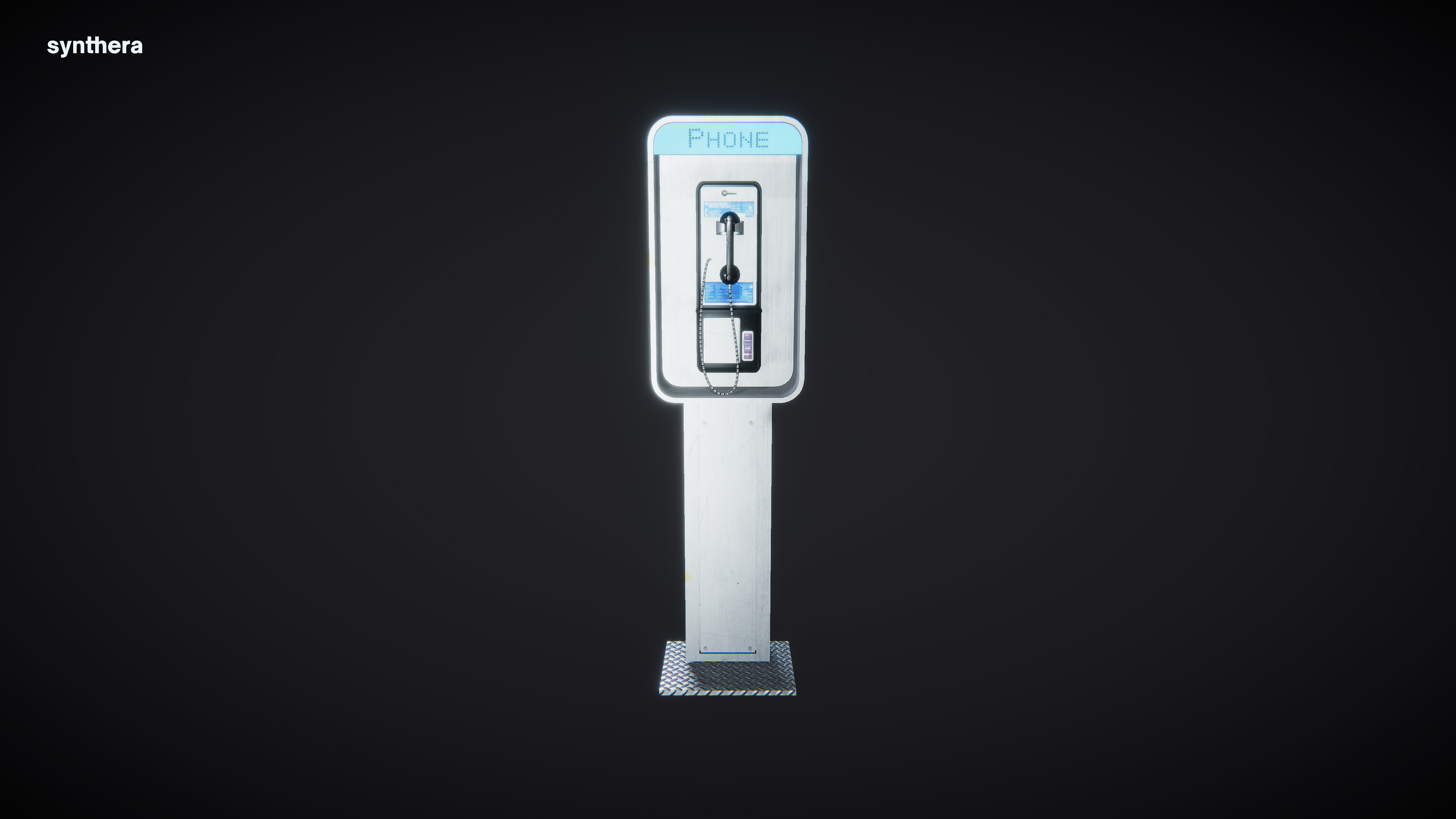 Pay Phone 01 3D model_2