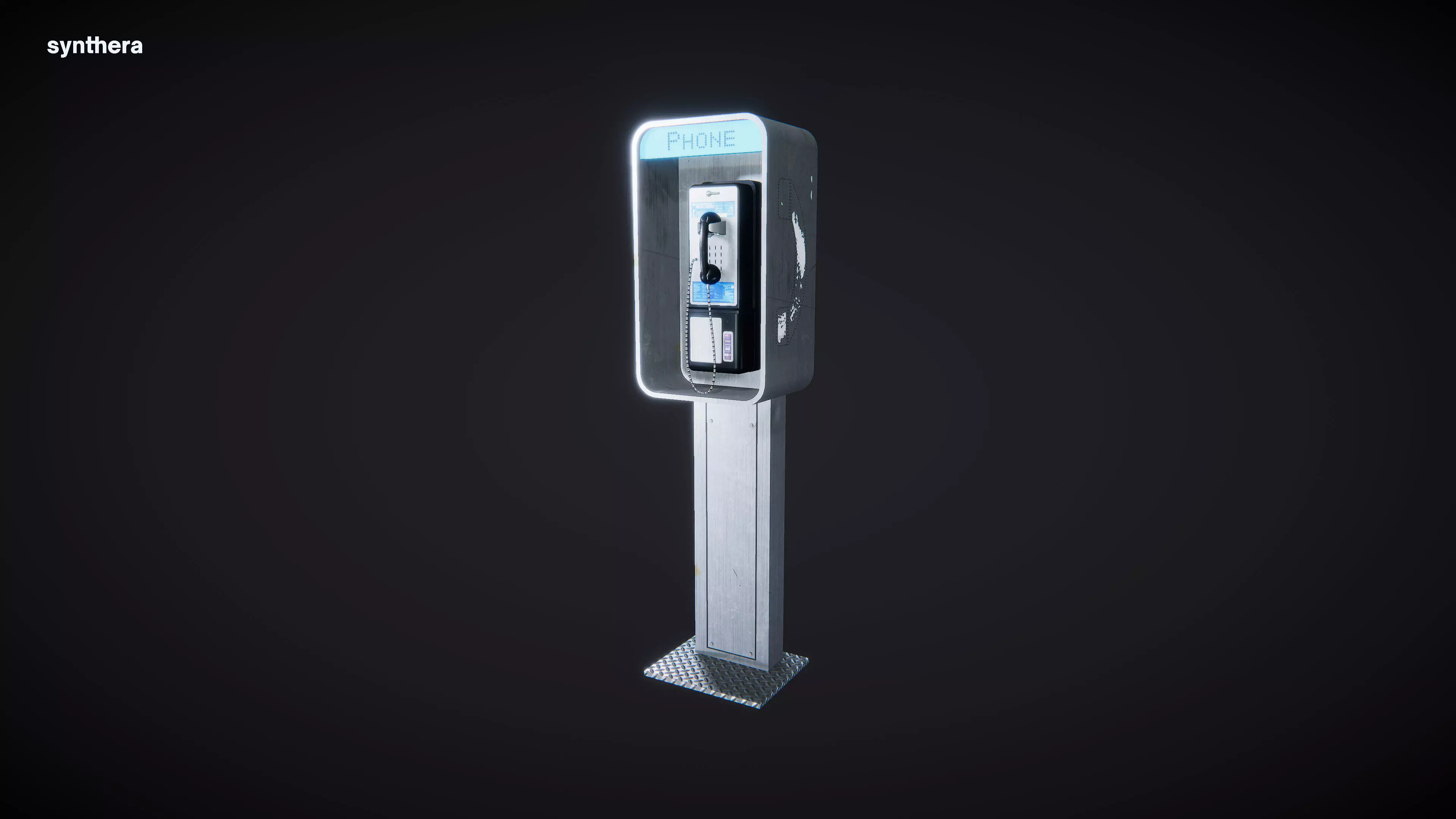 Pay Phone 01 3D model_0