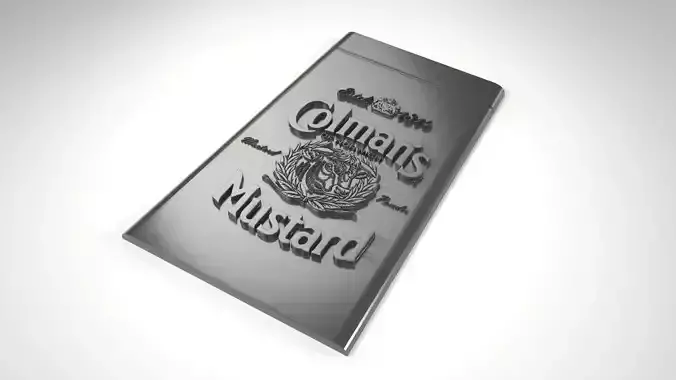 Colmans Mustard Plate 3D print model