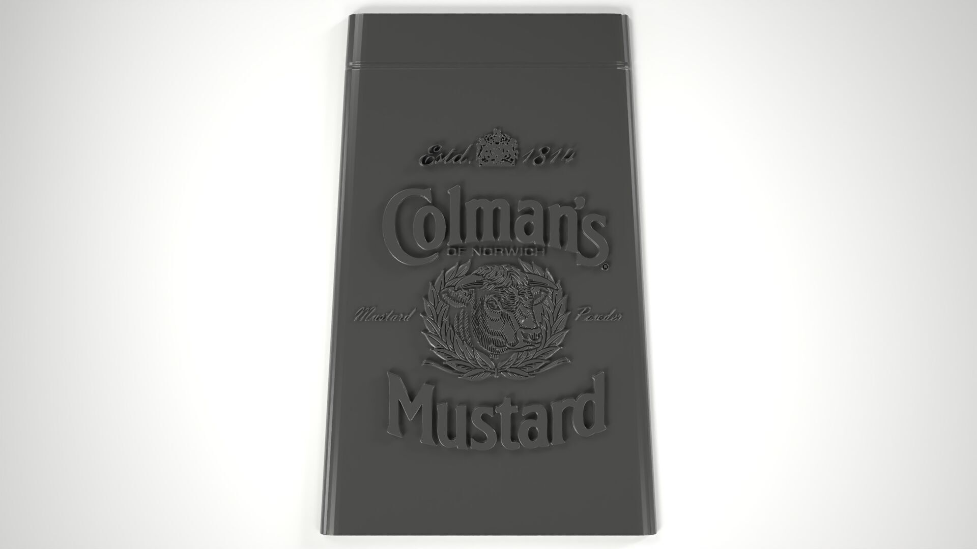 Colmans Mustard Plate 3D print model_2