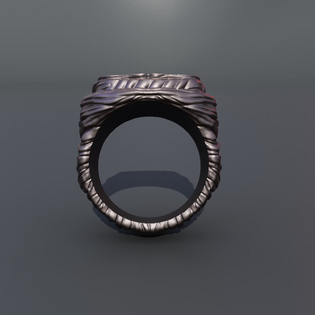 Dark Souls - Bellowing dragoncrest ring 3D print model_8