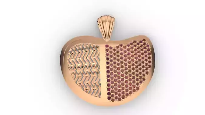 pave heart diamond pendant