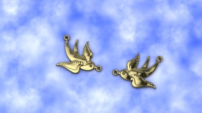 BIRD PENDANT 3D print model 3D print model
