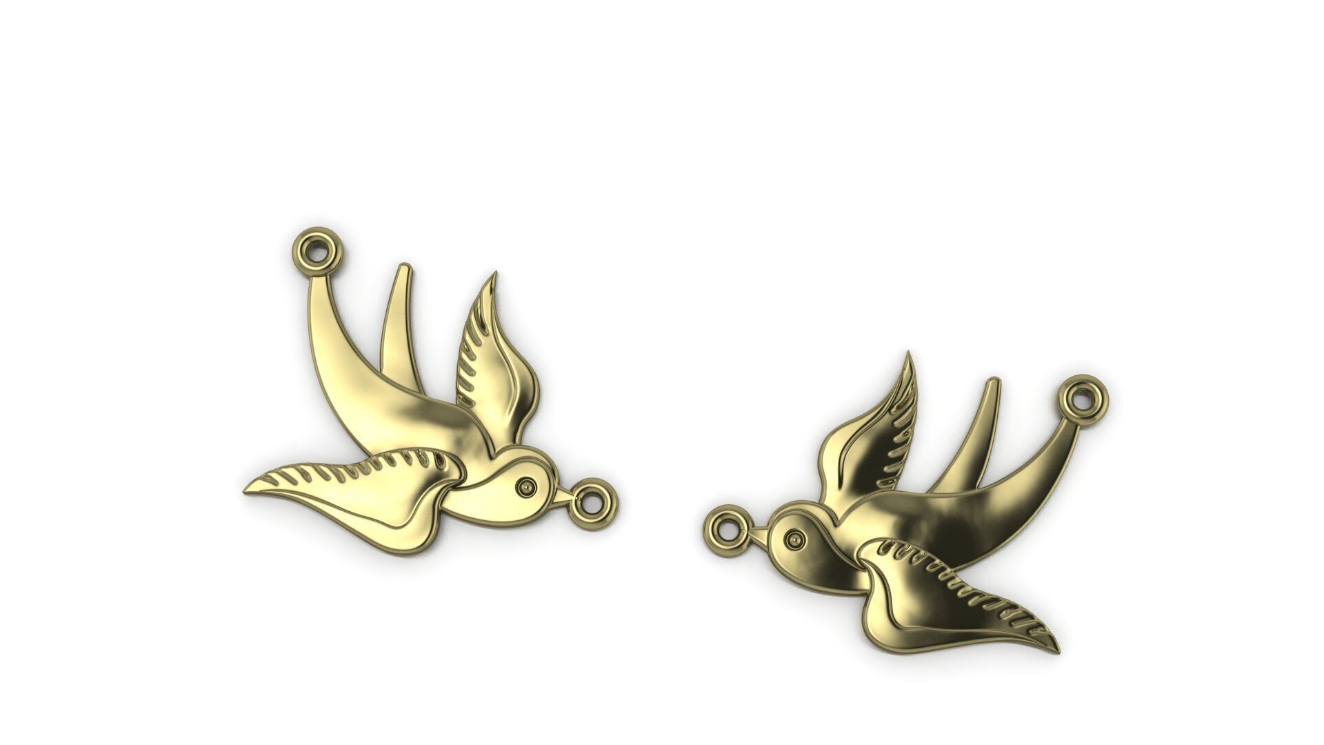 BIRD PENDANT 3D print model 3D print model_2