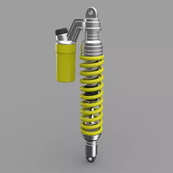 Motorcycle Rear Shock Absorber 3D model_0