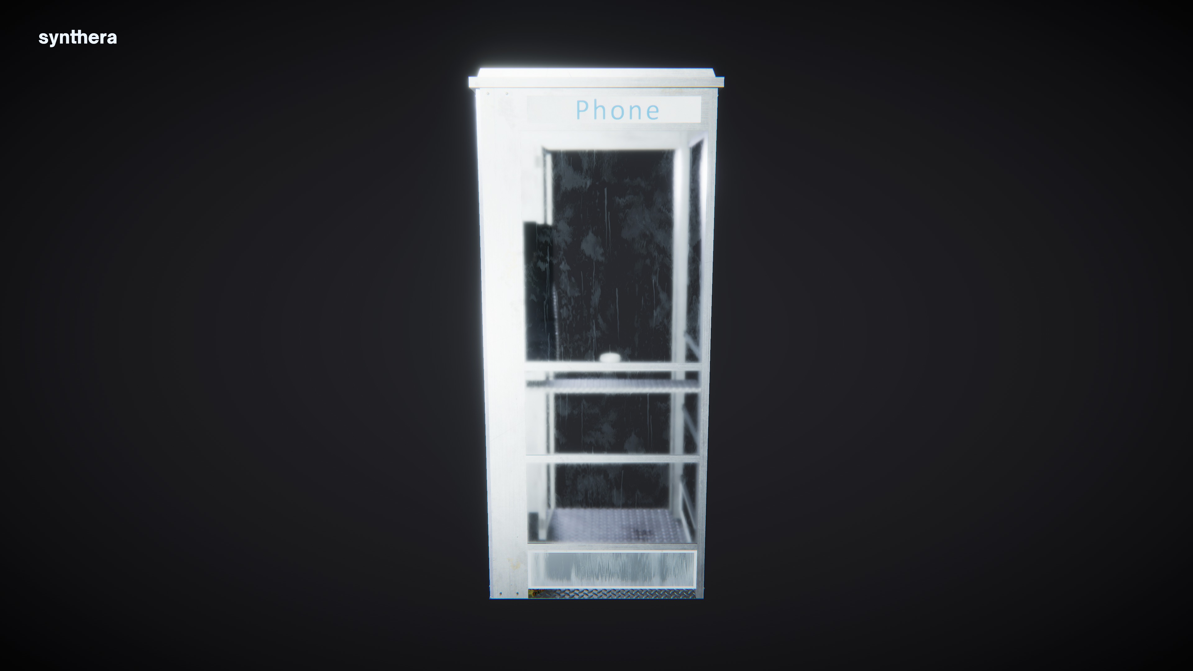 Phone Booth 01 3D model_4