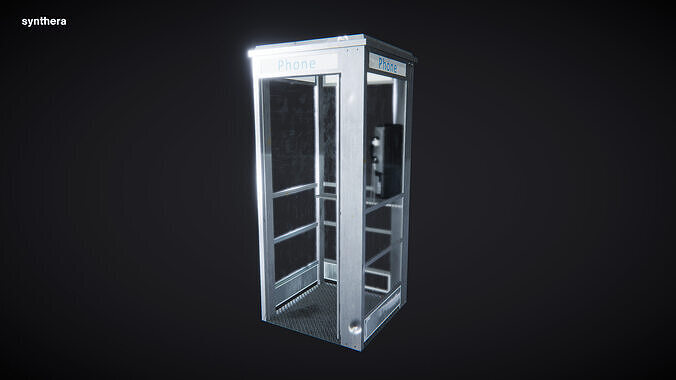 Phone Booth 01 3D model