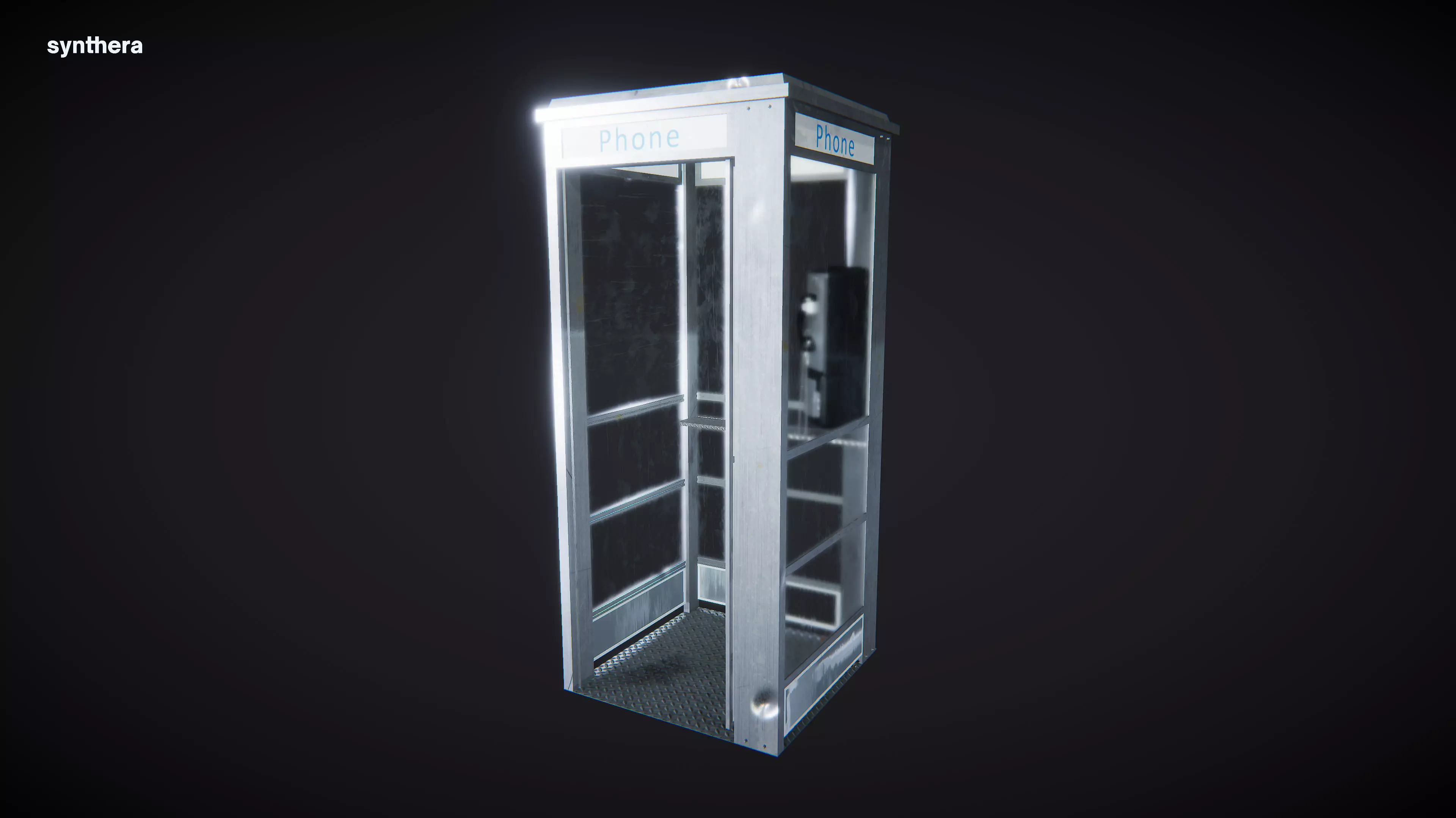 Phone Booth 01 3D model_0
