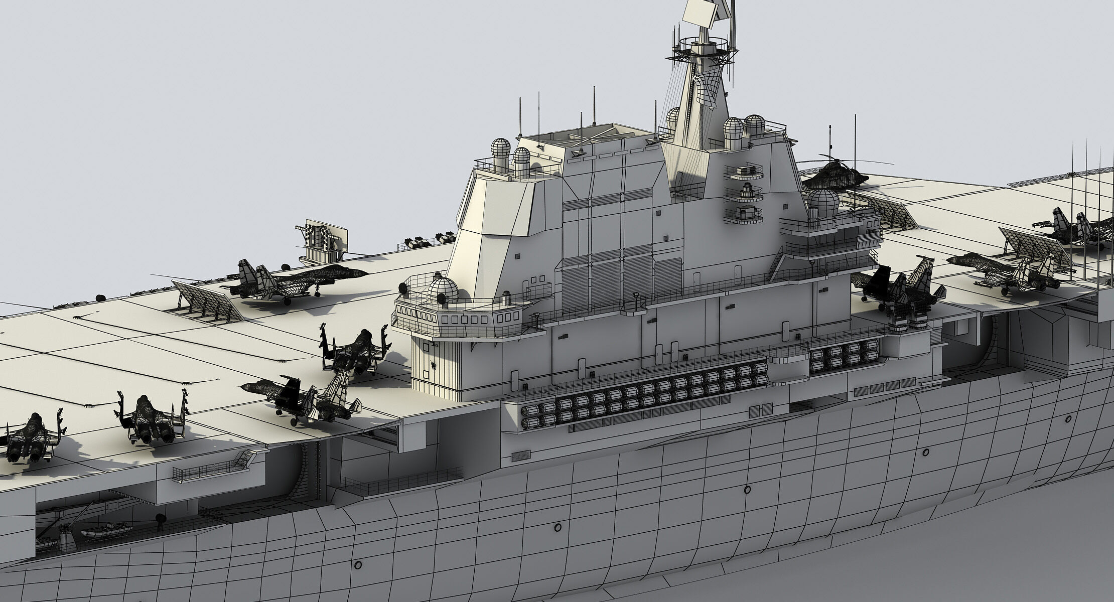 China Aircraft Carrier CV-17 Shandong 3D model_18