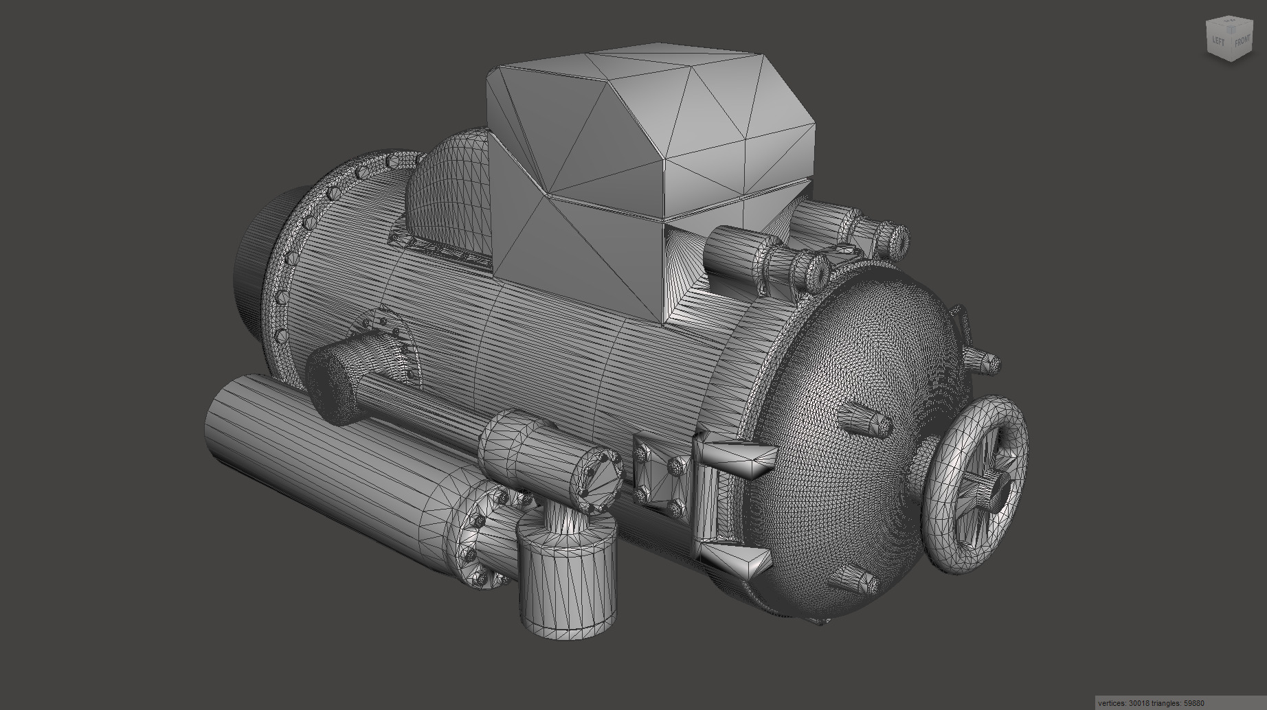 Type93 ww2 japanese torpedo launcher 1-100 scale 3D print model_25