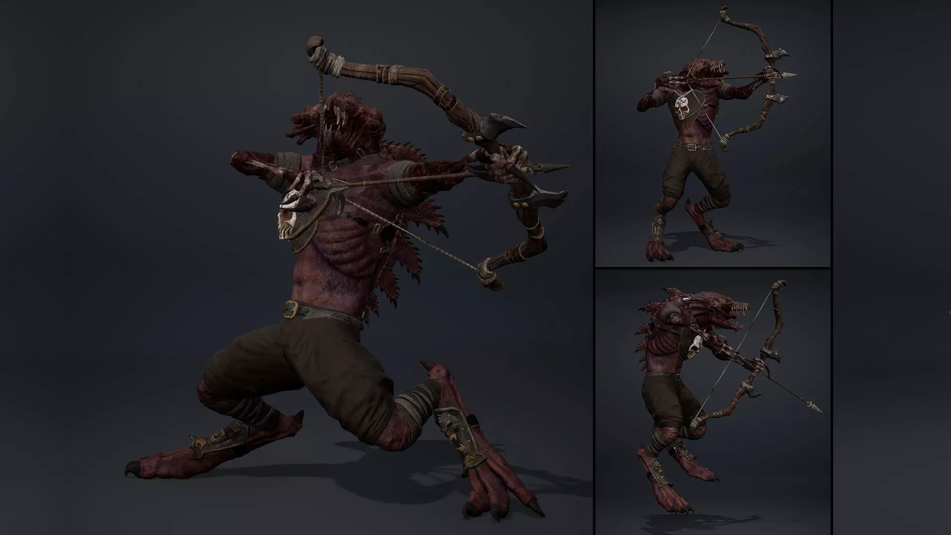 Venom Archer Damaged Low-poly 3D model