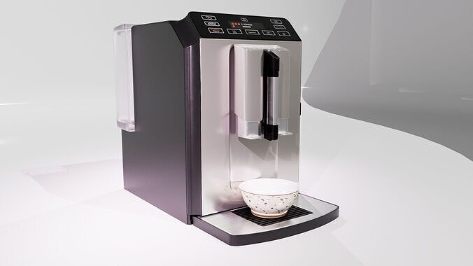 Bosch Coffee machine TIS30321RW  Low-poly 3D model