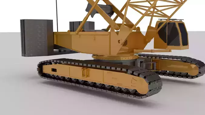 3D Model  SANY XLC260 Crawler Crane High Detail  Realistic