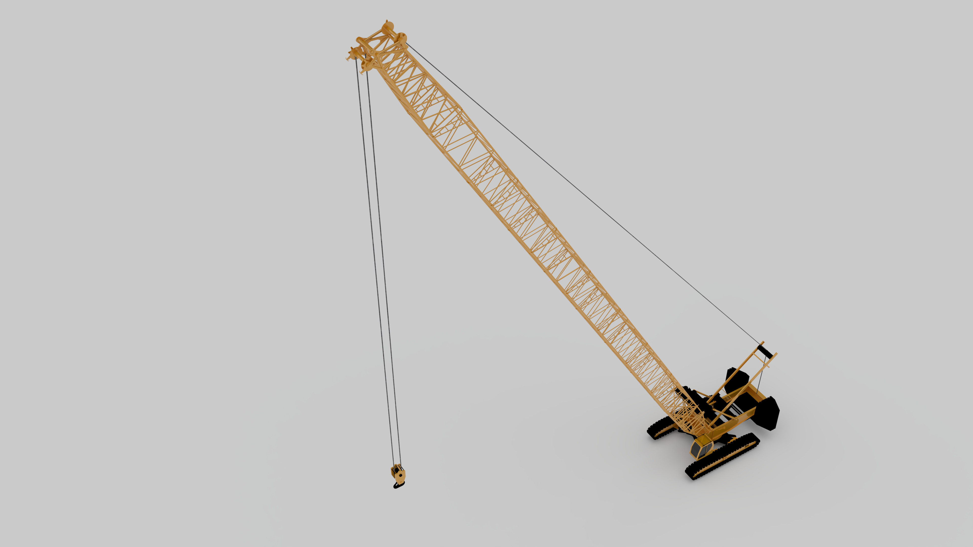 3D Model  SANY XLC260 Crawler Crane High Detail  Realistic Low-poly 3D model_3