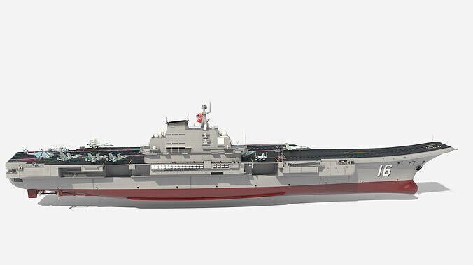 Chinese aircraft carrier CV-16 Liaoning 3D model