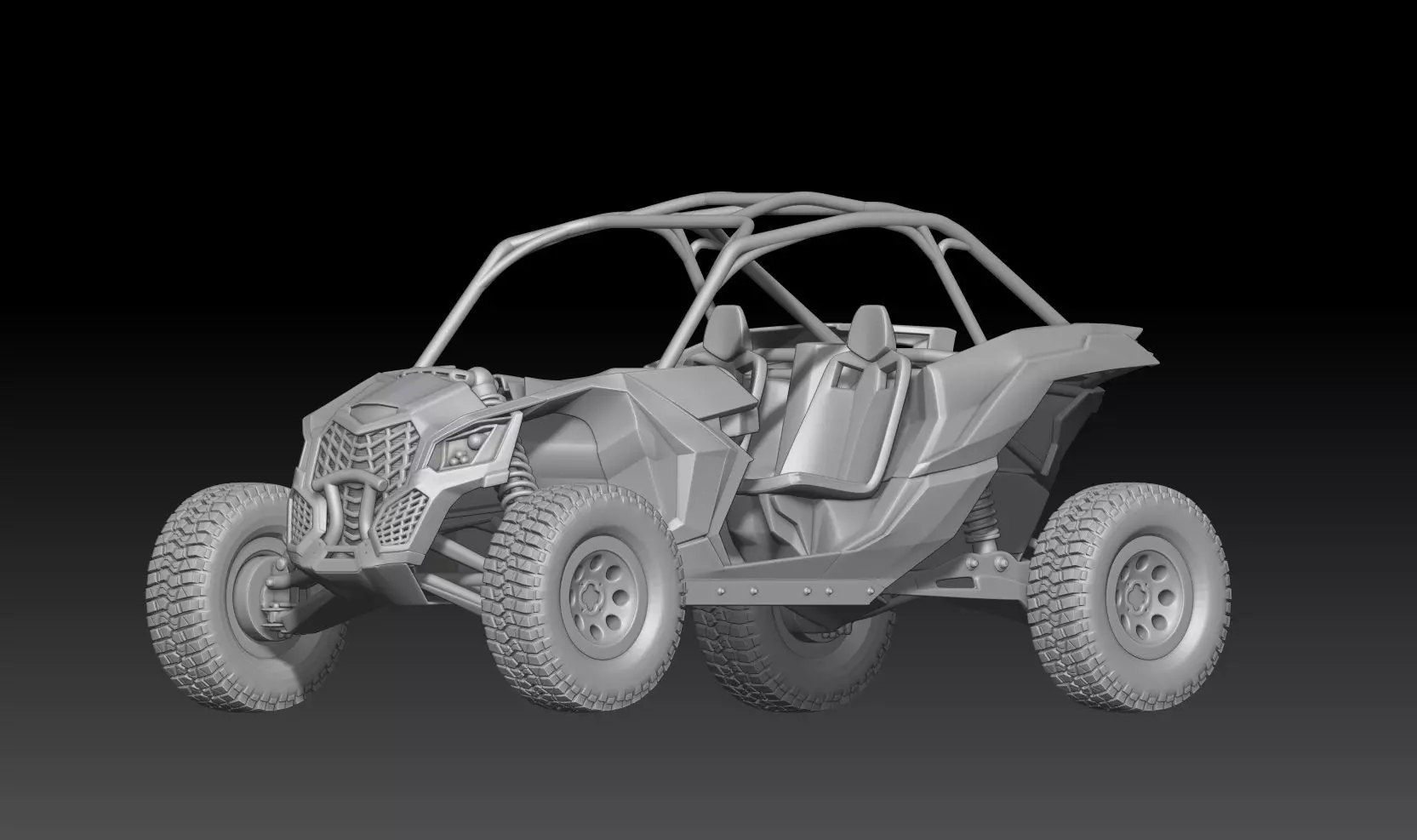 off-road vehicle 4x4 3D print model_0
