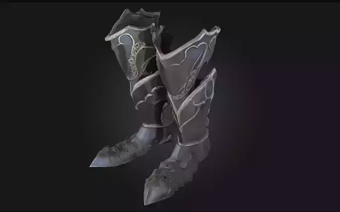 Enchanted Greaves  Leg Armor Infused with Arcane Power