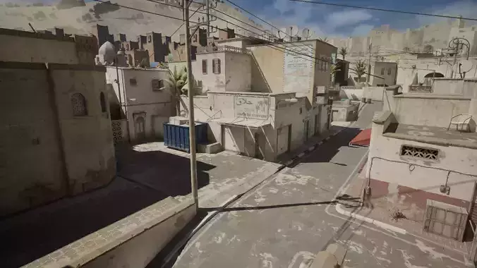 Counter Strike 2 - Dust2 Map Unreal Engine 3D model