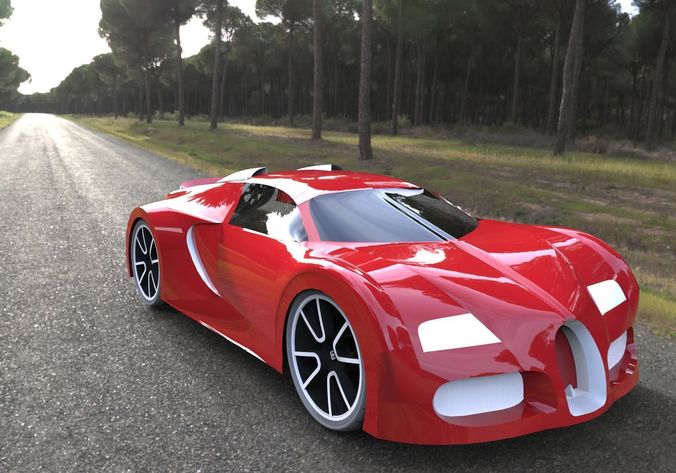 bugatti veyron 3D print model