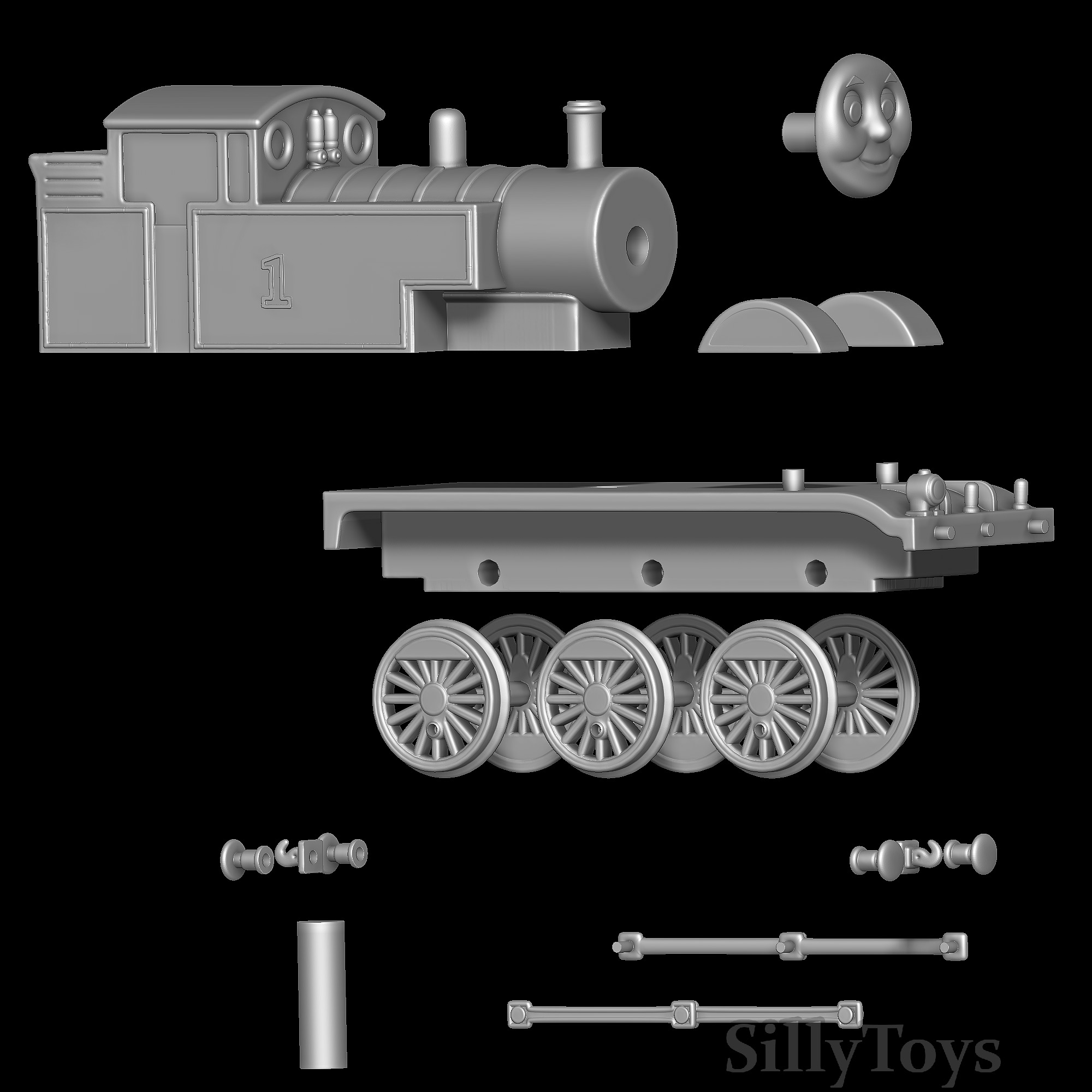 Thomas the Tank Engine 3D print model_5