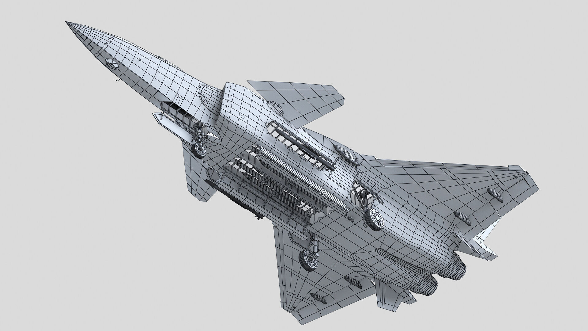 Chengdu J-20 3D model_12