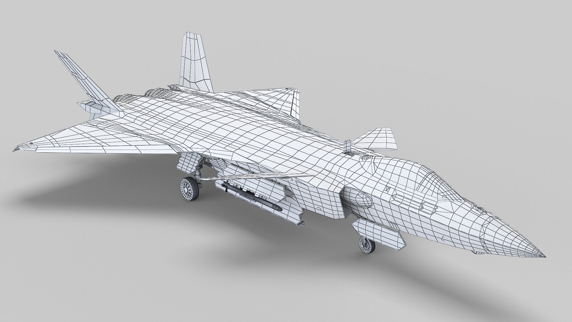 Chengdu J-20 3D model_9