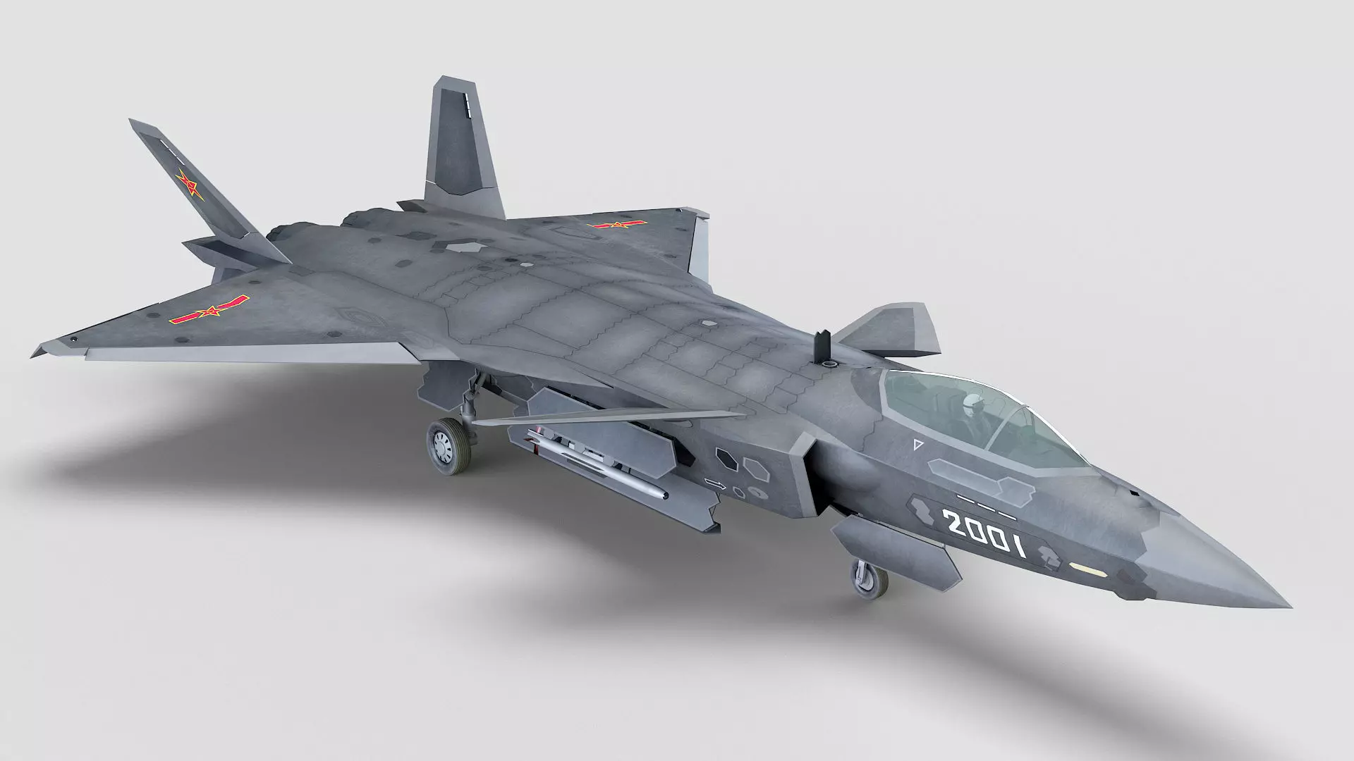 Chengdu J-20 3D model_0
