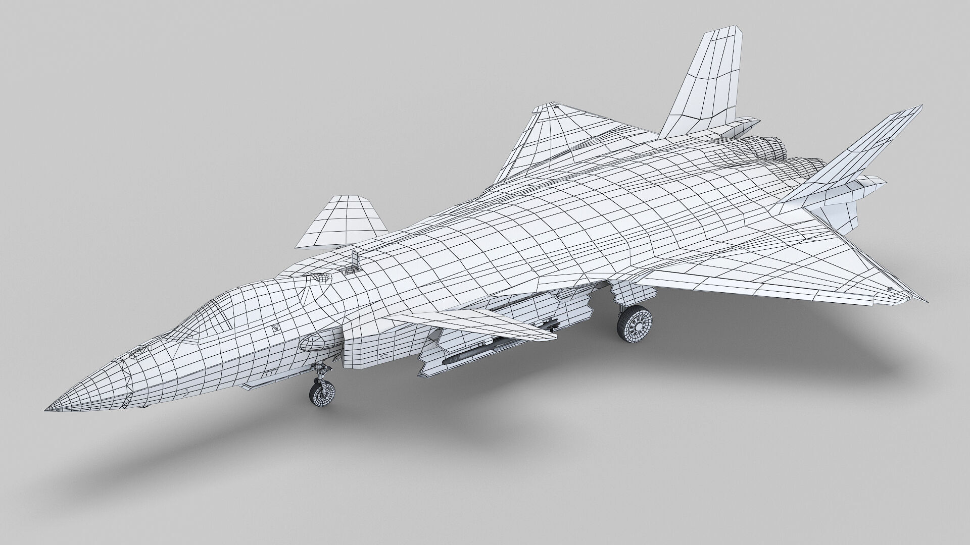 Chengdu J-20 3D model_11