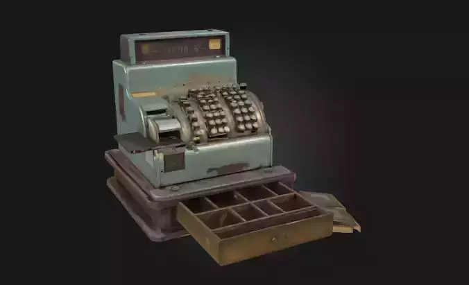 Vintage Cash Register  Timeless Charm of Antique Commerce