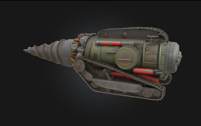 Subterranean Drill Machine  Engineered for the Depths 3D model