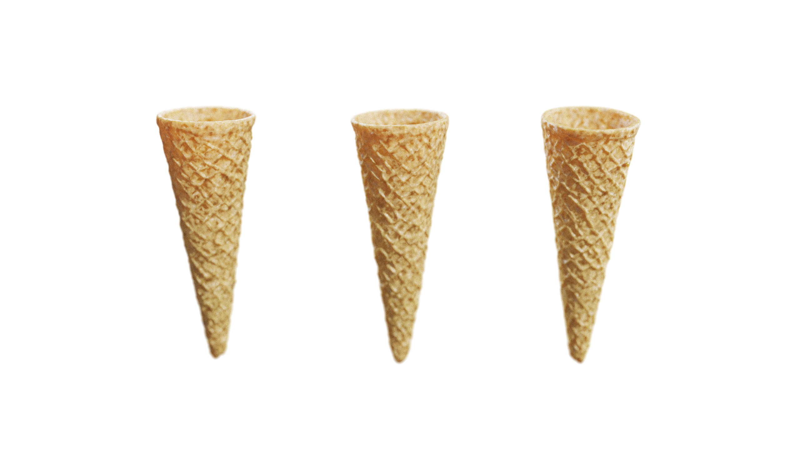 Soft Serve Ice Cream Cone 3D model_6