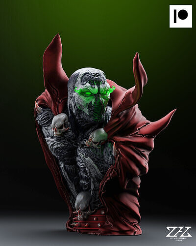 Spawn Bust - STL 3D print model