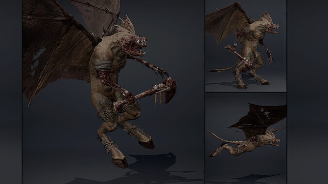 Venomshade Damaged Brutal Low-poly 3D model