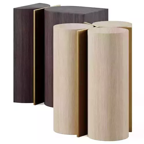 Slice and Cylinder Coffee Table by Baker Furniture