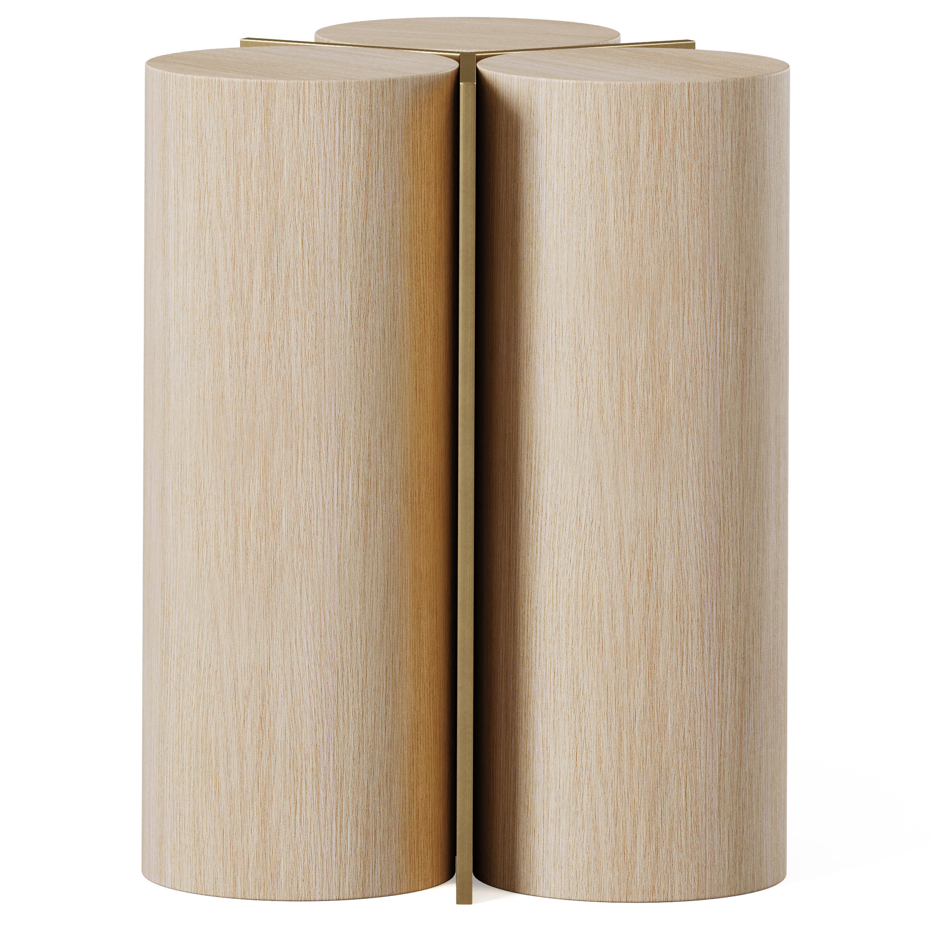 Slice and Cylinder Coffee Table by Baker Furniture 3D model_1