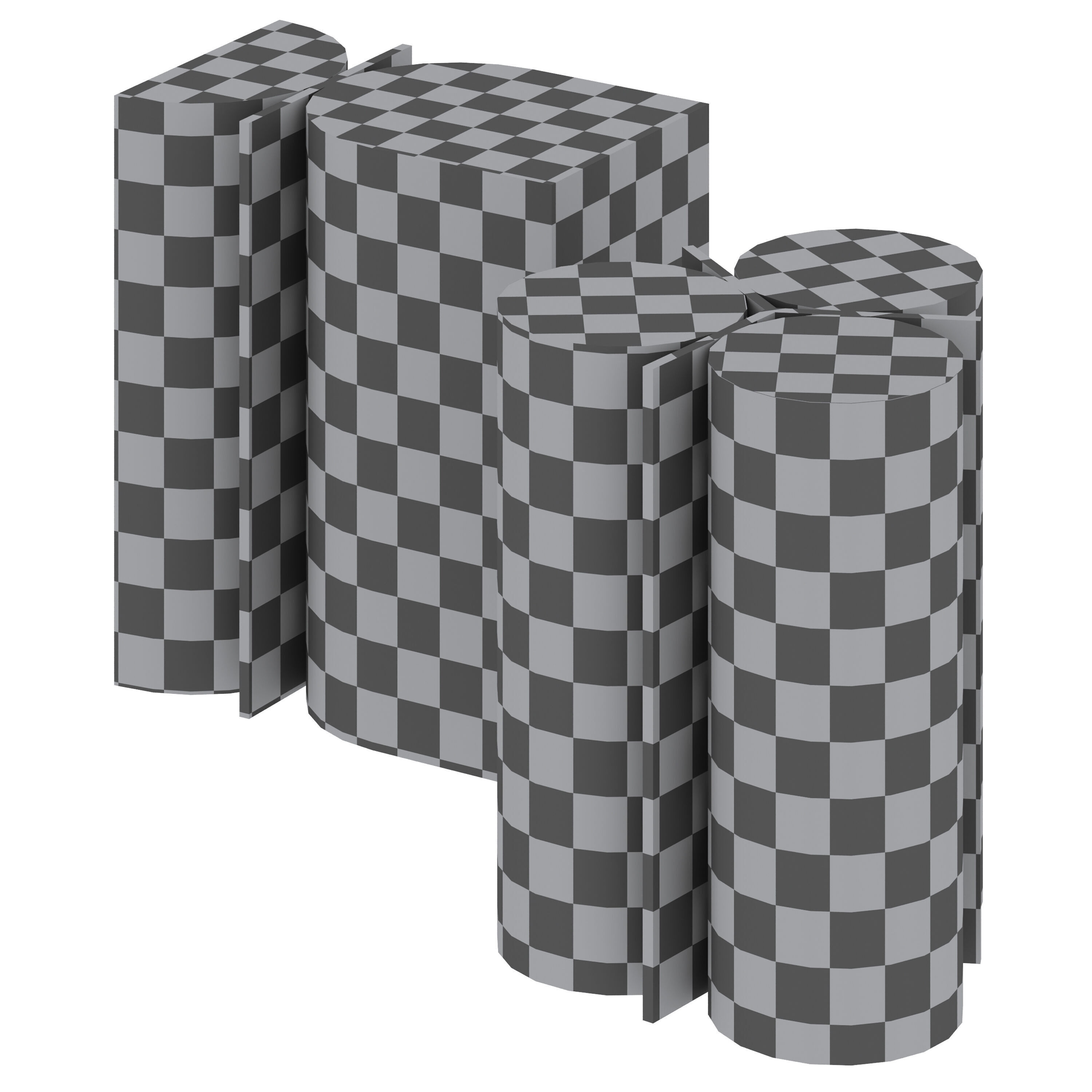 Slice and Cylinder Coffee Table by Baker Furniture 3D model_6