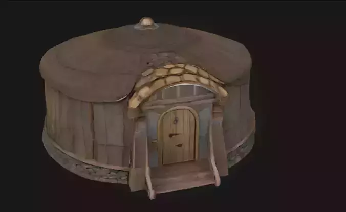 Enchanted Yurt  A Mystical Nomadic Shelter 3D model