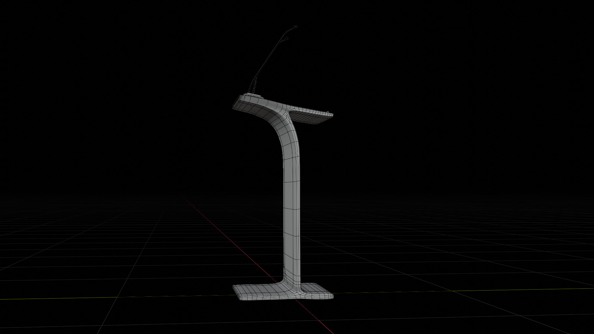 Flow Lectern Podium 3D model_20