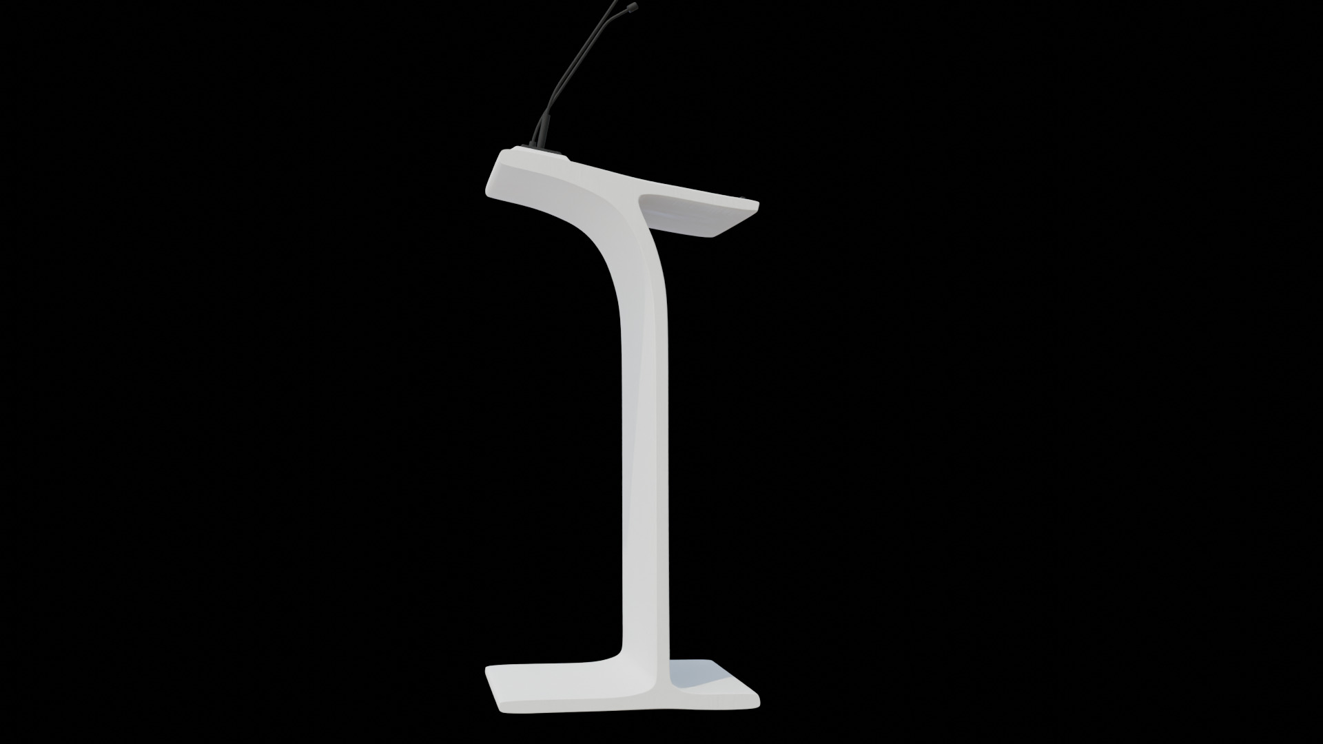Flow Lectern Podium 3D model_10