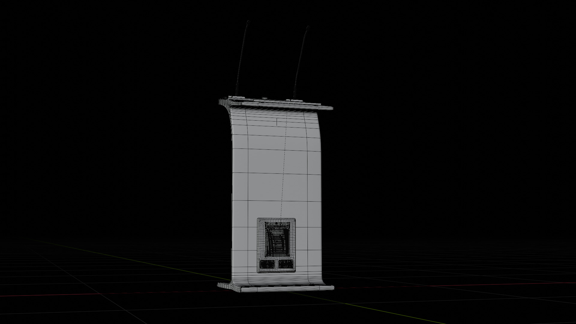Flow Lectern Podium 3D model_15