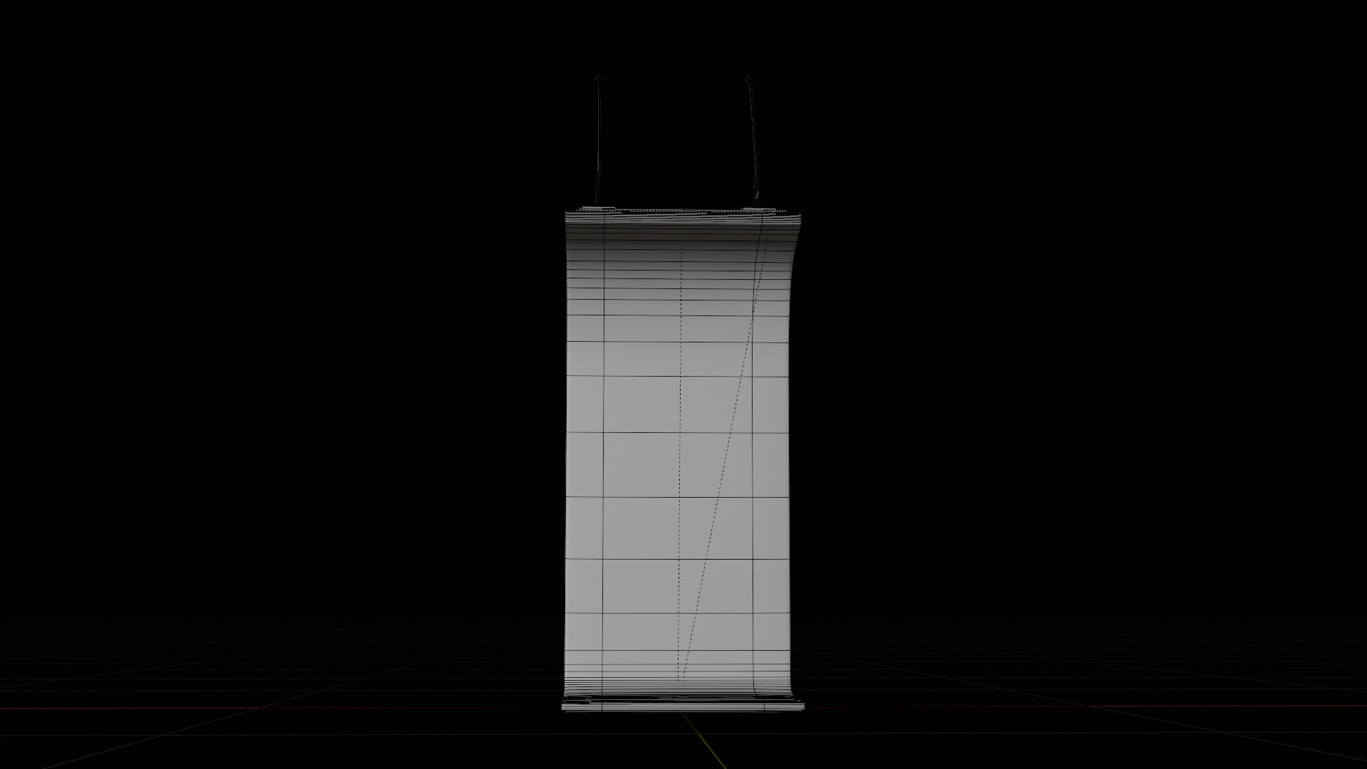 Flow Lectern Podium 3D model_16