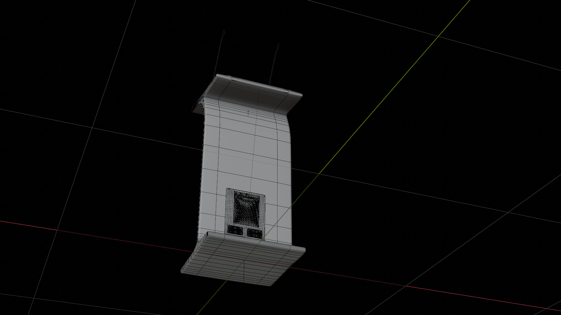 Flow Lectern Podium 3D model_22