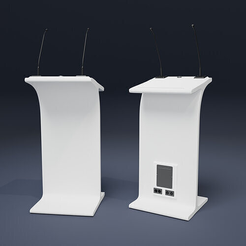 Flow Lectern Podium 3D model
