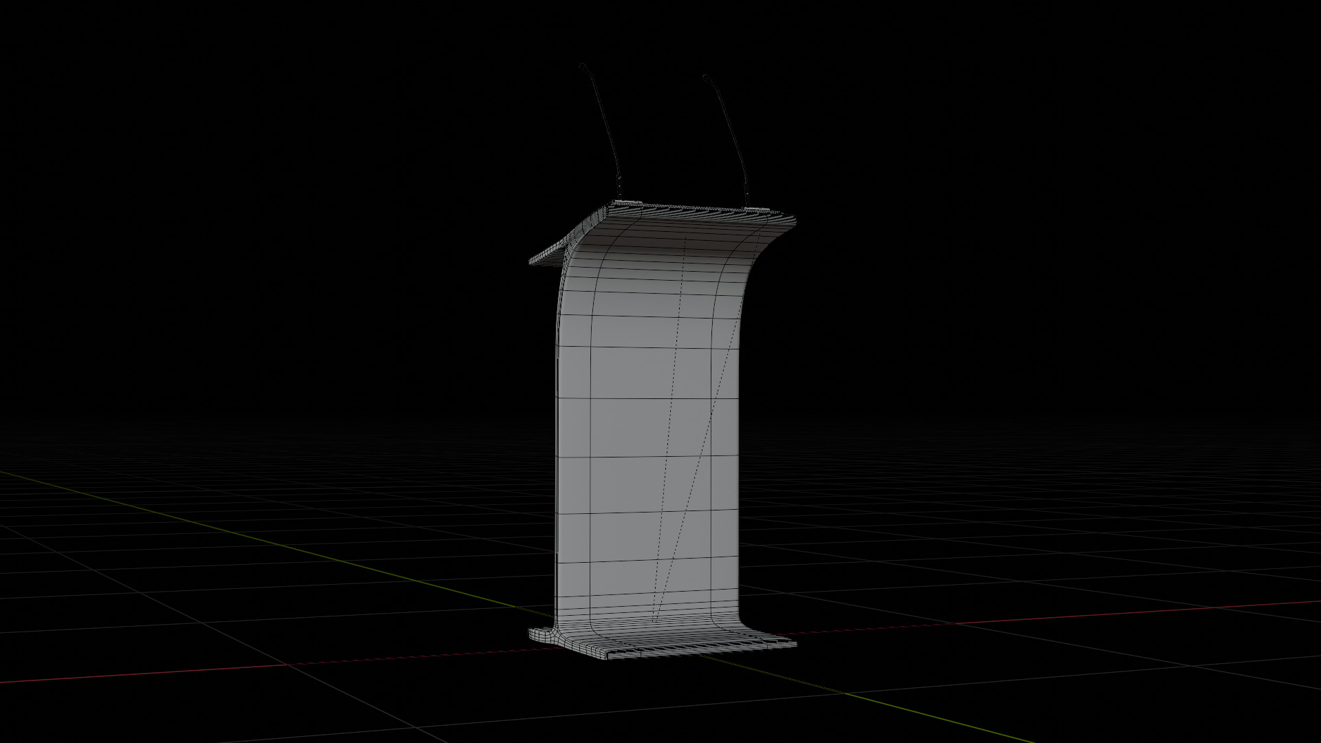 Flow Lectern Podium 3D model_18