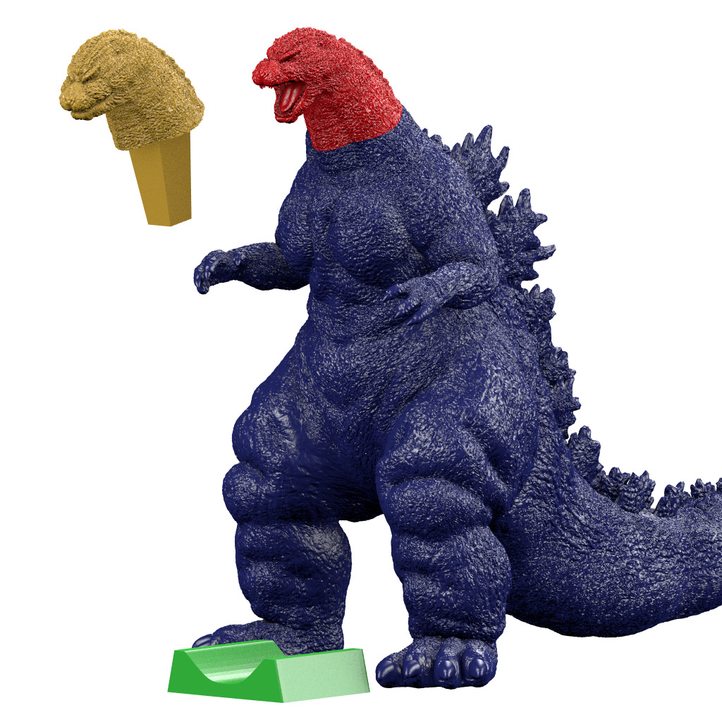 Godzilla 1991 3d print 3D print model_1