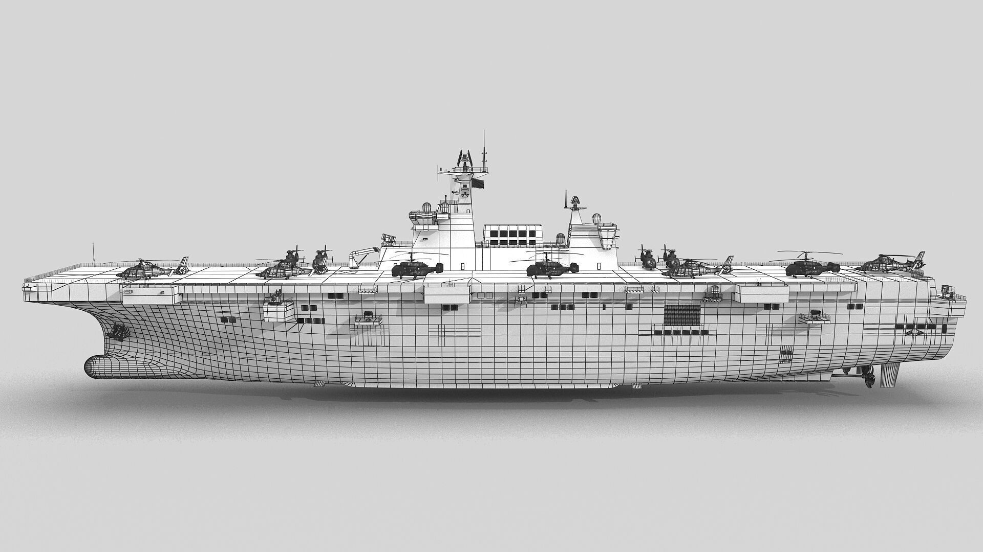 Chinese Navy Type 075 Amphibious Assault Ship 3D model_14