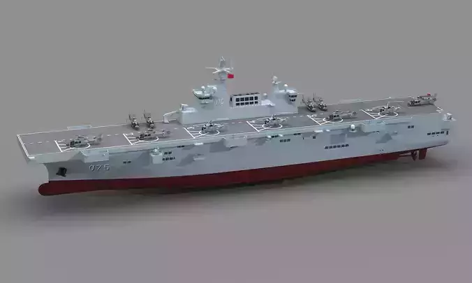 Chinese Navy Type 075 Amphibious Assault Ship 3D model