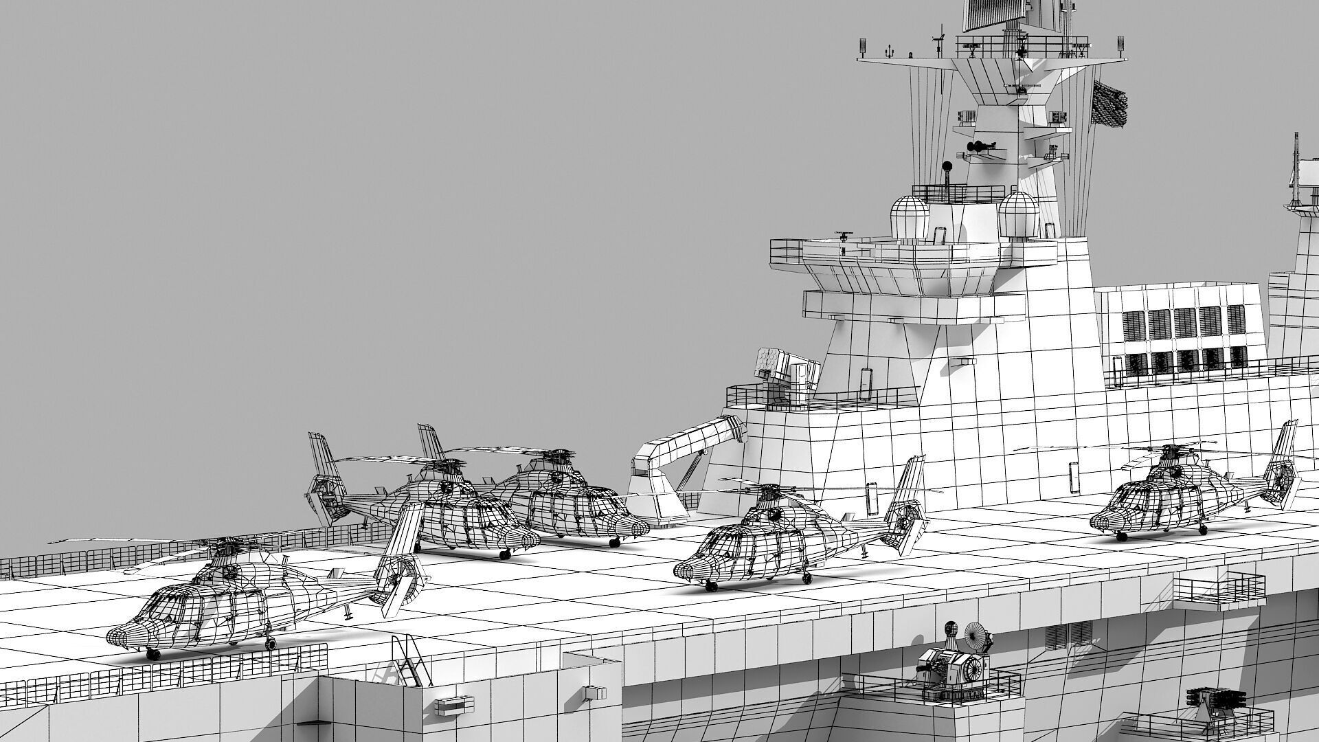 Chinese Navy Type 075 Amphibious Assault Ship 3D model_17